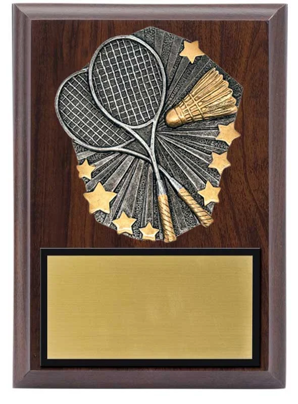 Badminton Plaque 5x7" (Includes Engraving)