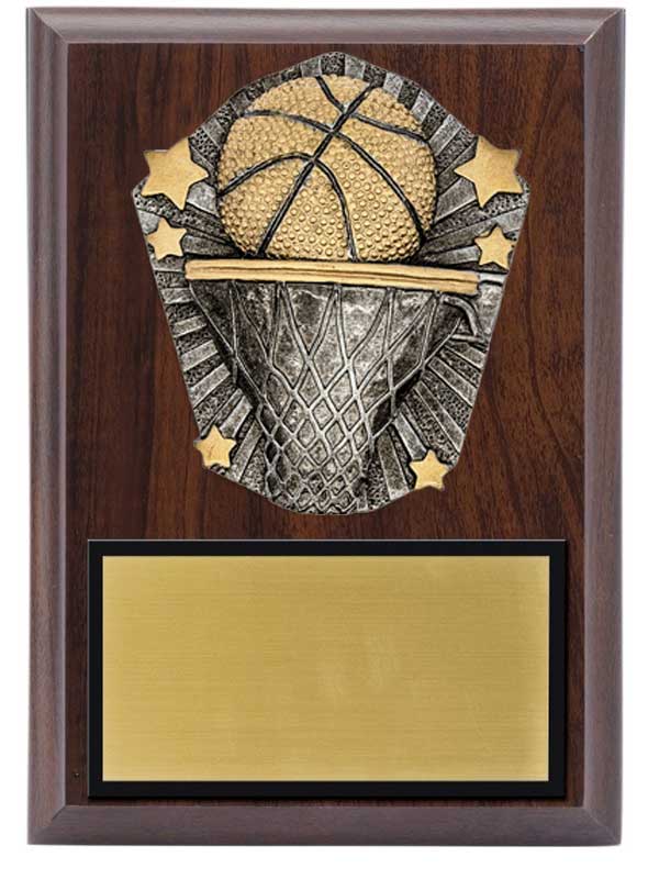 Basketball Plaque 5x7" (Includes Engraving)