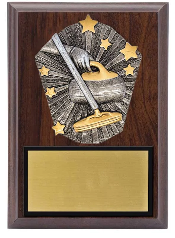 Curling Plaque 5x7" (Includes Engraving)