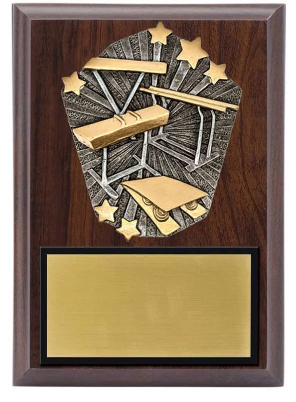 Gymnastics Plaque 5x7" (Includes Engraving)