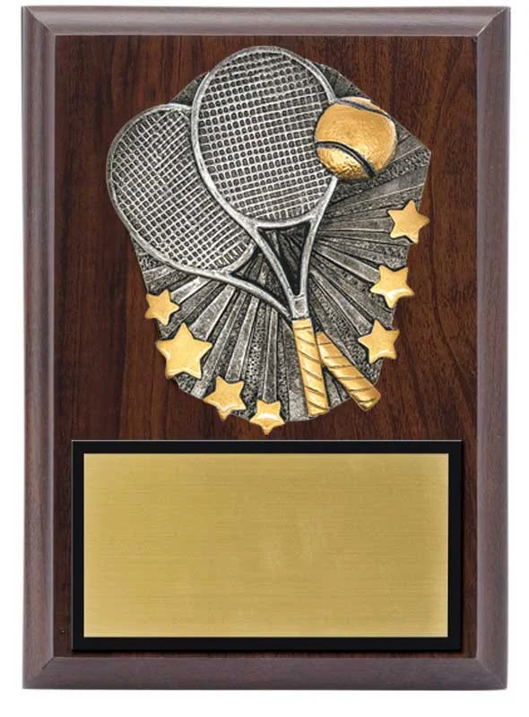 Cosmos Tennis Plaque 5x7" (Includes Engraving)