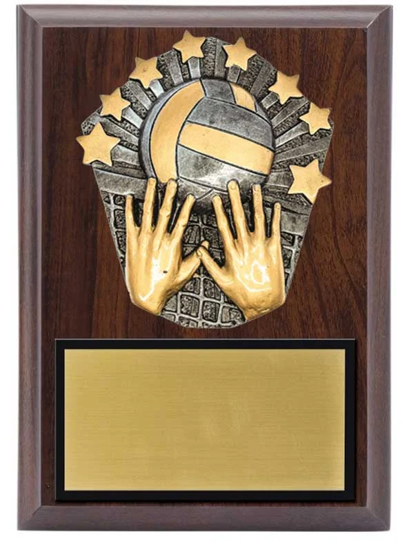 Volleyball Plaque 5x7" (Includes Engraving)