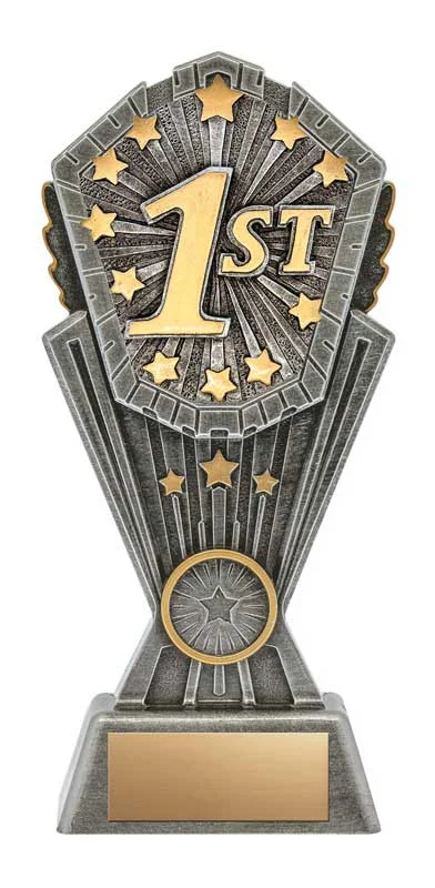 1st Place Cosmos Resin Trophy- 4 Sizes (Includes Engraving)