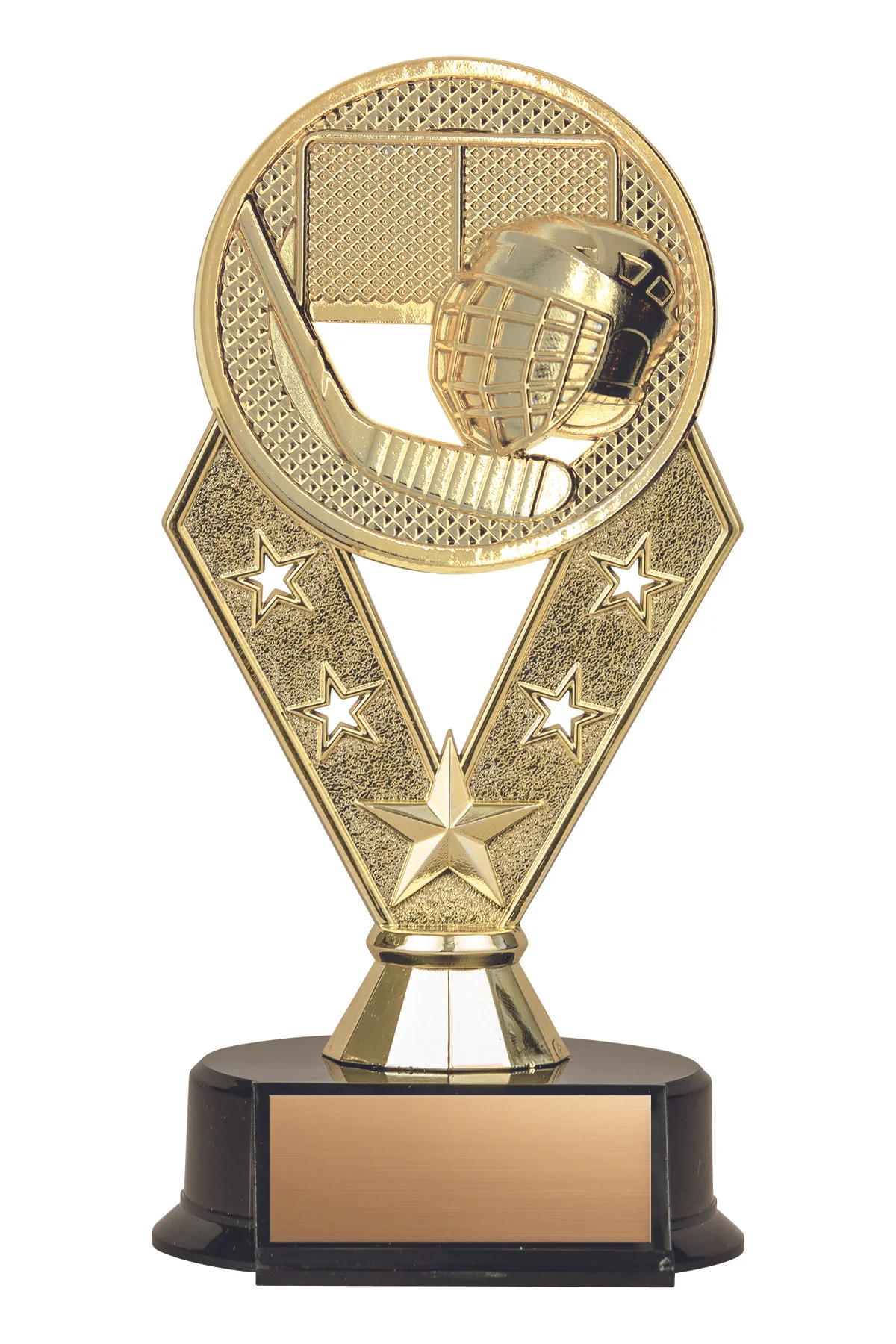 Alpha Hockey Gold Trophy 6.5" (Includes Engraving)