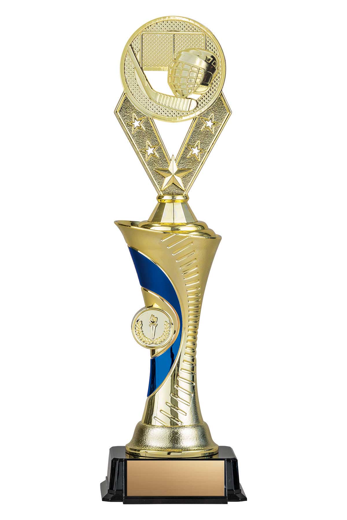 Hockey Gold/Blue Alpha-1 Trophy- 3 Sizes (Includes Engraving)