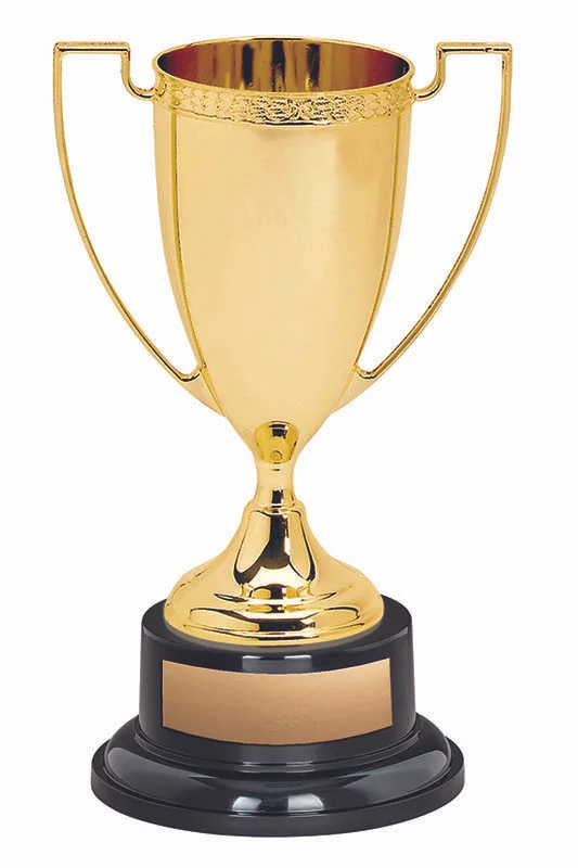 Nickel Plated Triumphant Die-cast Cup- 4 Sizes (Includes Engraving)