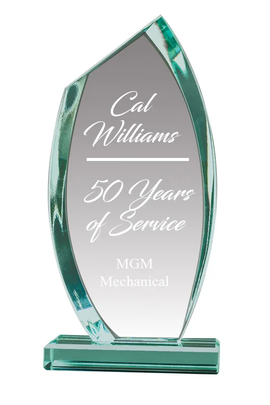 Skytower Glass Award- 2 Sizes (Includes Engraving)