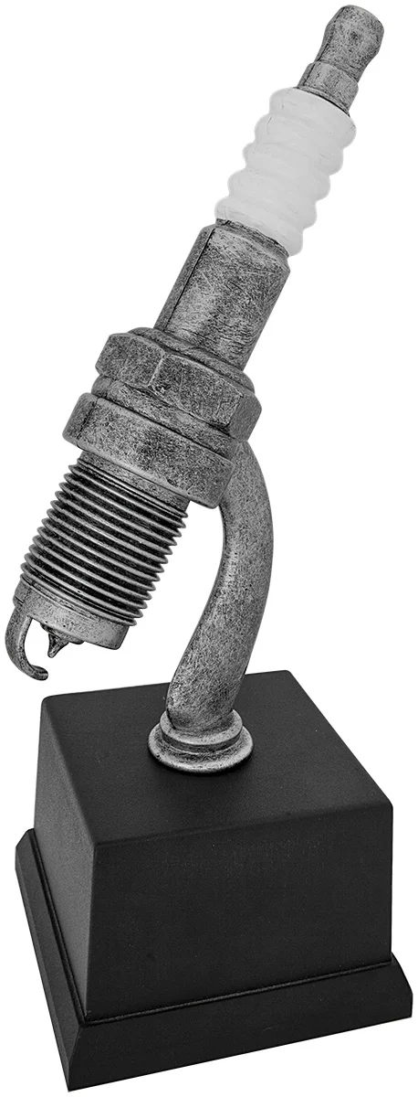 Silver Spark Plug Trophy- 3 Sizes  (Includes Engraving)