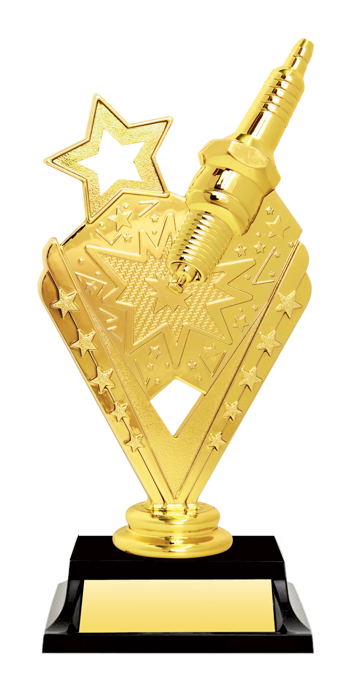 Spark Plug Action Trophy 7" (Includes Engraving)