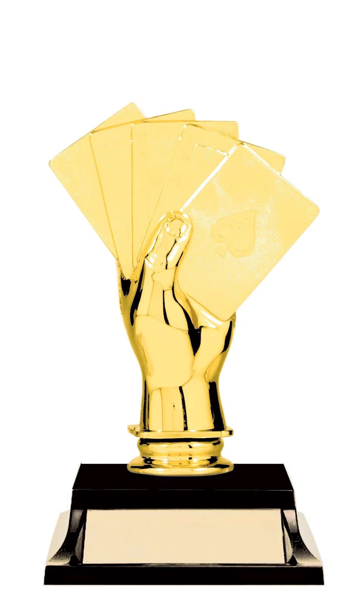 Gold Poker Trophy 6" (Includes Engraving)