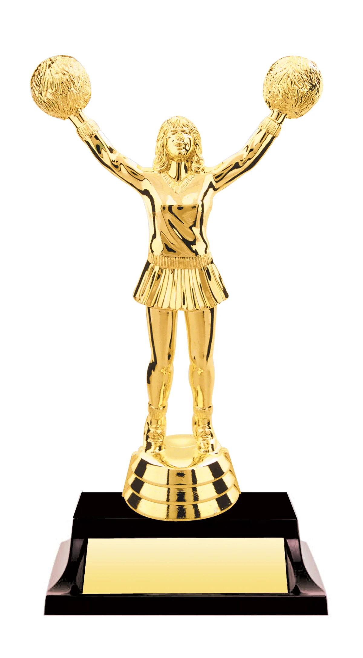 Cheer Gold Female Trophy 6.5" (Includes Engraving)