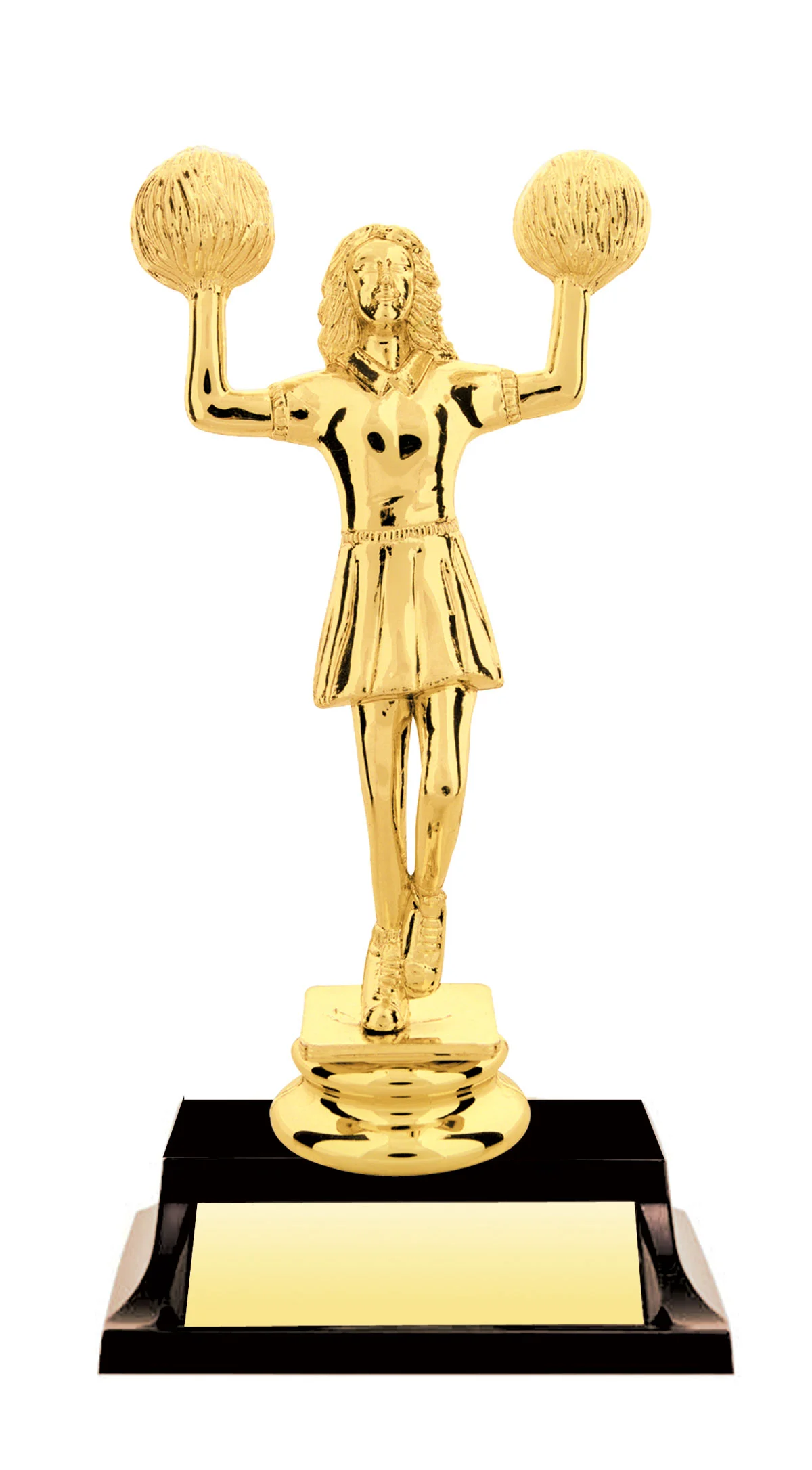 Cheer Gold Female V2 Trophy 6.5" (Includes Engraving)