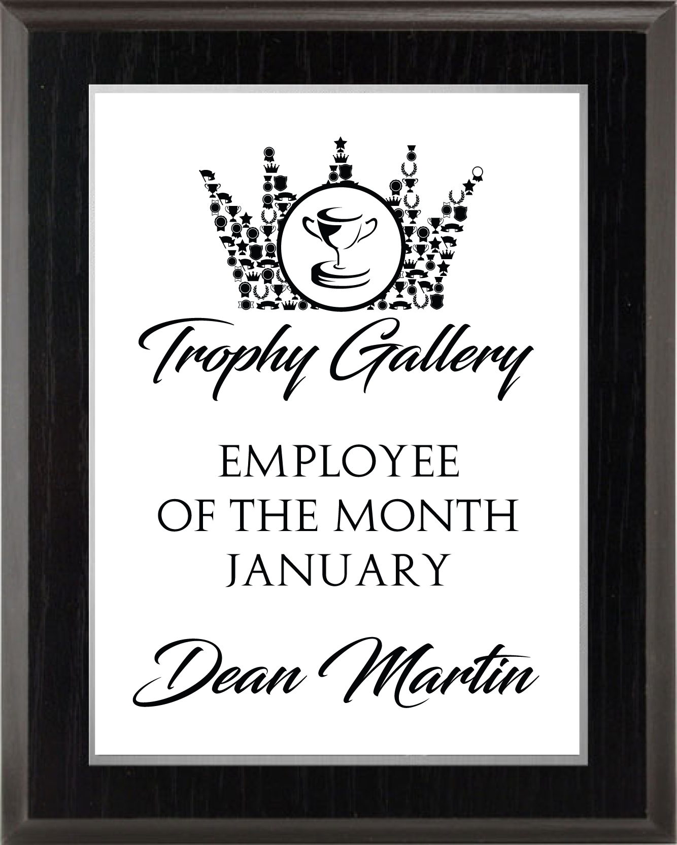 Deluxe White Aluminum Plaque- 6 Sizes (Includes Engraving)