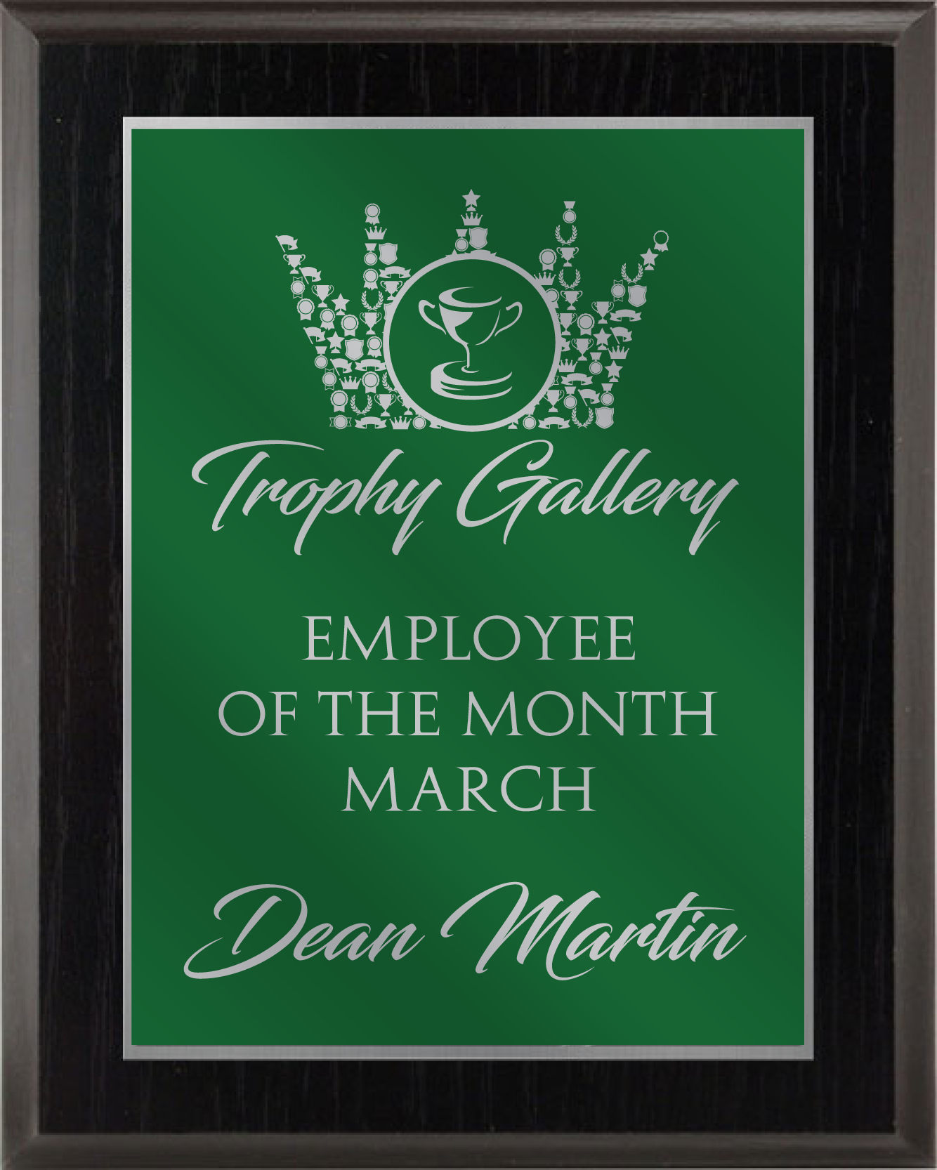 Deluxe Green Aluminum Plaque- 6 Sizes (Includes Engraving)