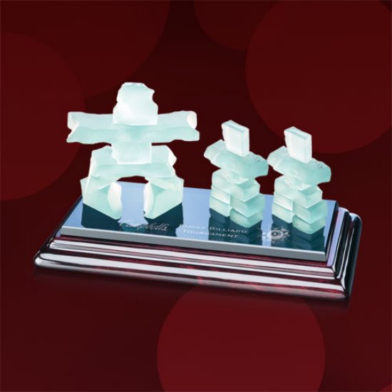 Inukshuk Family Award Sommerville Base 8" x 4" x 4" (Includes Engraving)