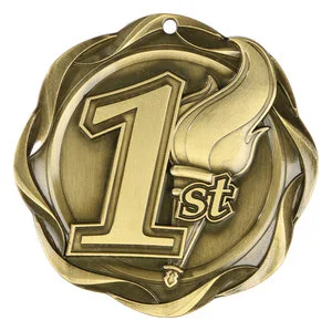 1st Place Gold Fusion Medal 3" (Includes Ribbon)