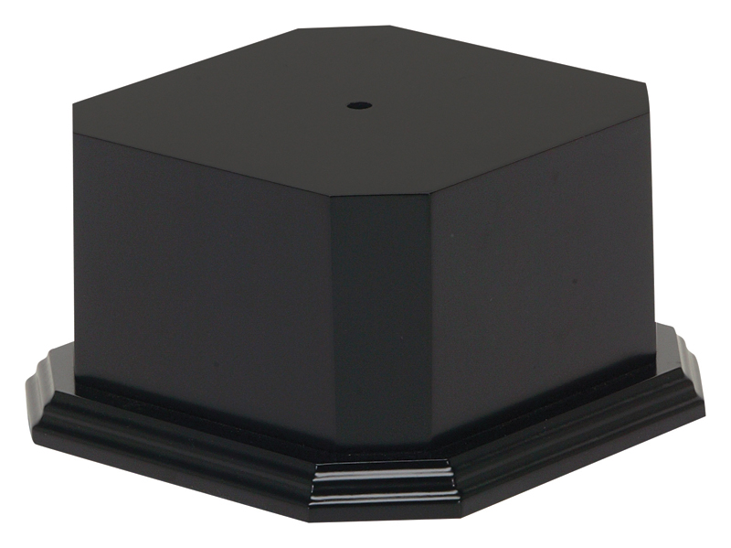 Black Laminate Monument Base 7.75” x 7.75” x 4.25"