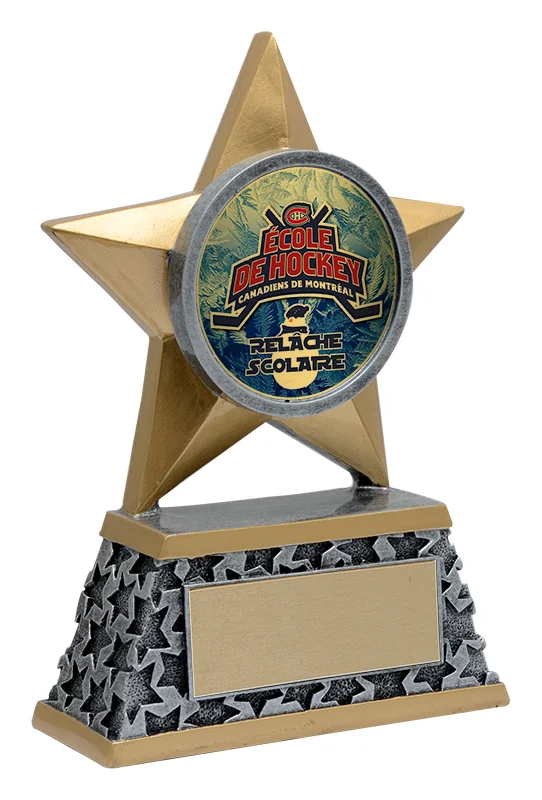 Rock Star Hockey Holder Resin 6" (Includes Engraving)