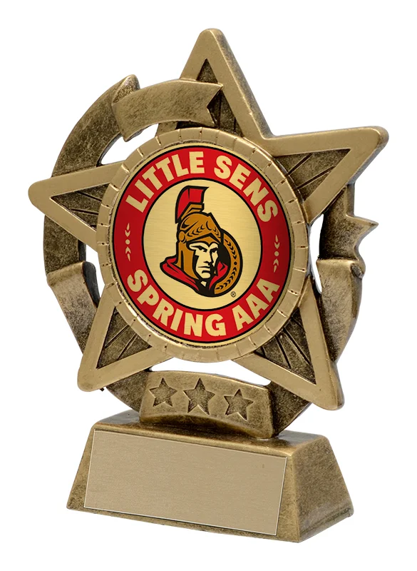 Star Gazer Hockey Holder Resin 5" (Includes Engraving)