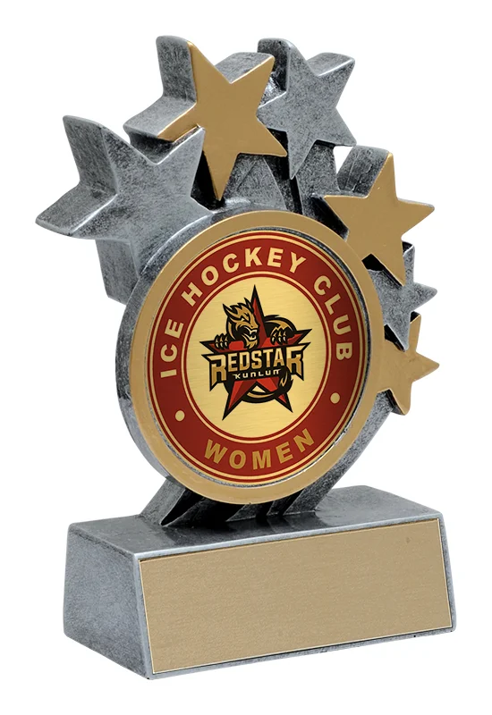 Star Blast Hockey Holder Resin 4.75"  (Includes Engraving)