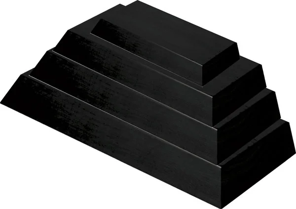 Black Matte Stacked Base 14" x 6.75" x 5"