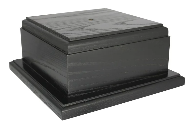Solid Wood Square Base 9.5" x 9.5" x 3.5"