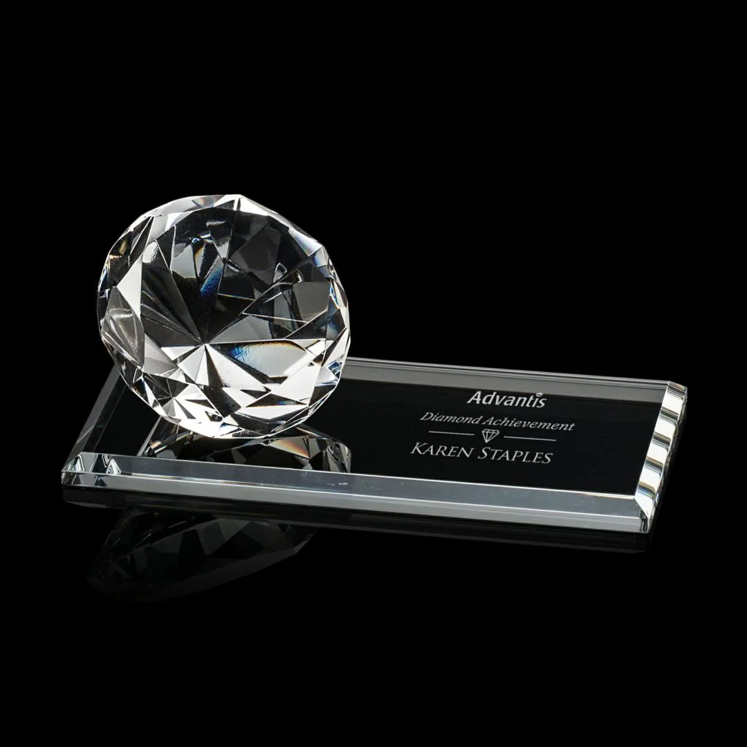 Gemstone Award on Starfire Diamond- 5 Sizes (Engraving Included)