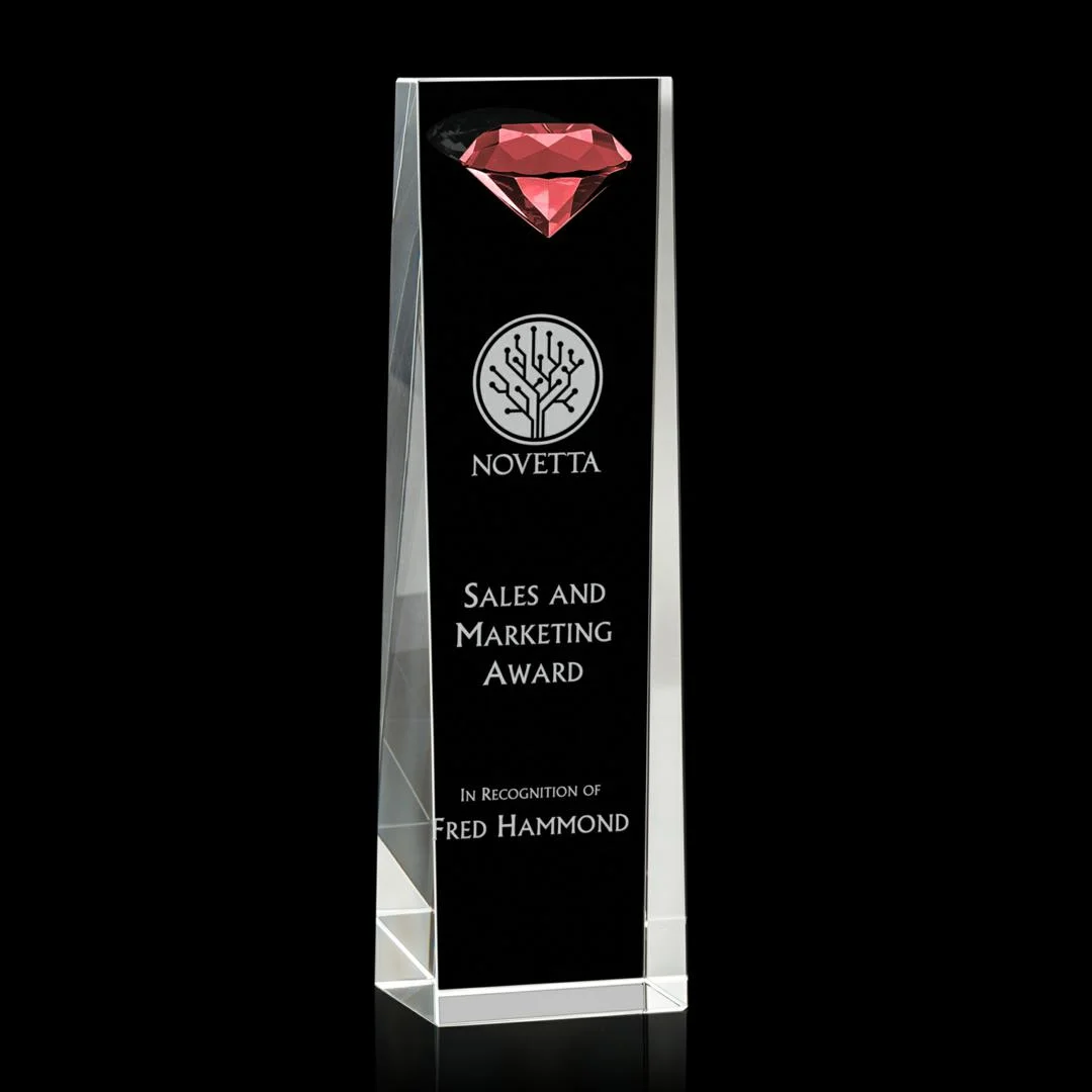 Balmoral Gemstone Award Ruby- 4 Sizes (Engraving Included)