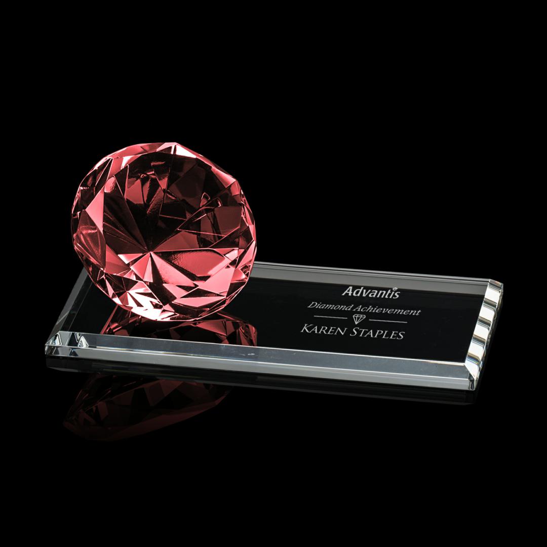 Gemstone Award on Starfire Ruby- 5 Sizes (Engraving Included)