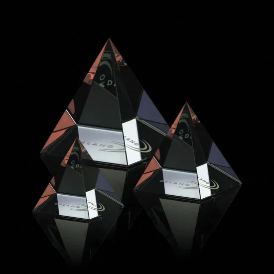 Colored Pyramid Award- 3 Sizes (Engraving Included)