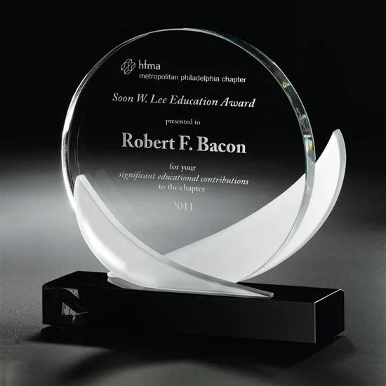 Ebony and Frost Award 6" (Engraving Included)