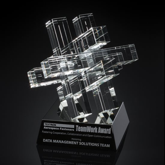 Teamwork Award 9" x 9" (Engraving Included)