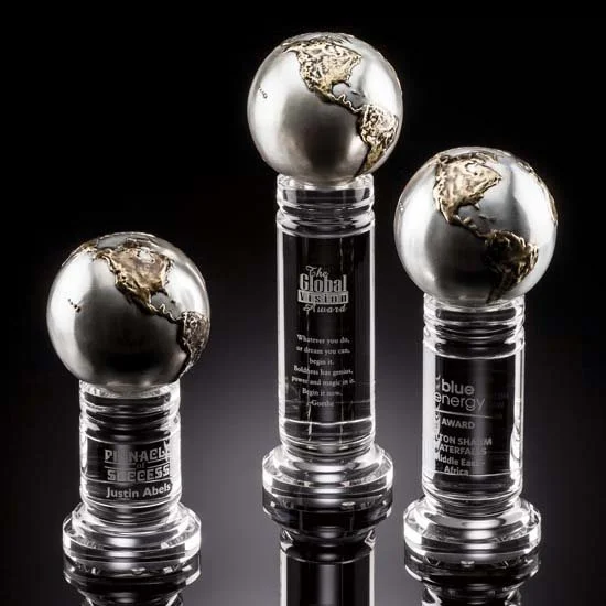 Continental Globe Award- 3 Sizes (Engraving Included)