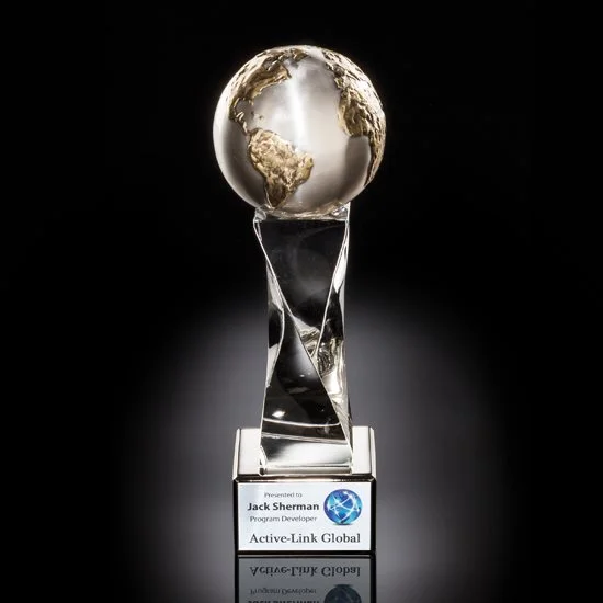 Helix Globe Award 11.75" (Engraving Included)