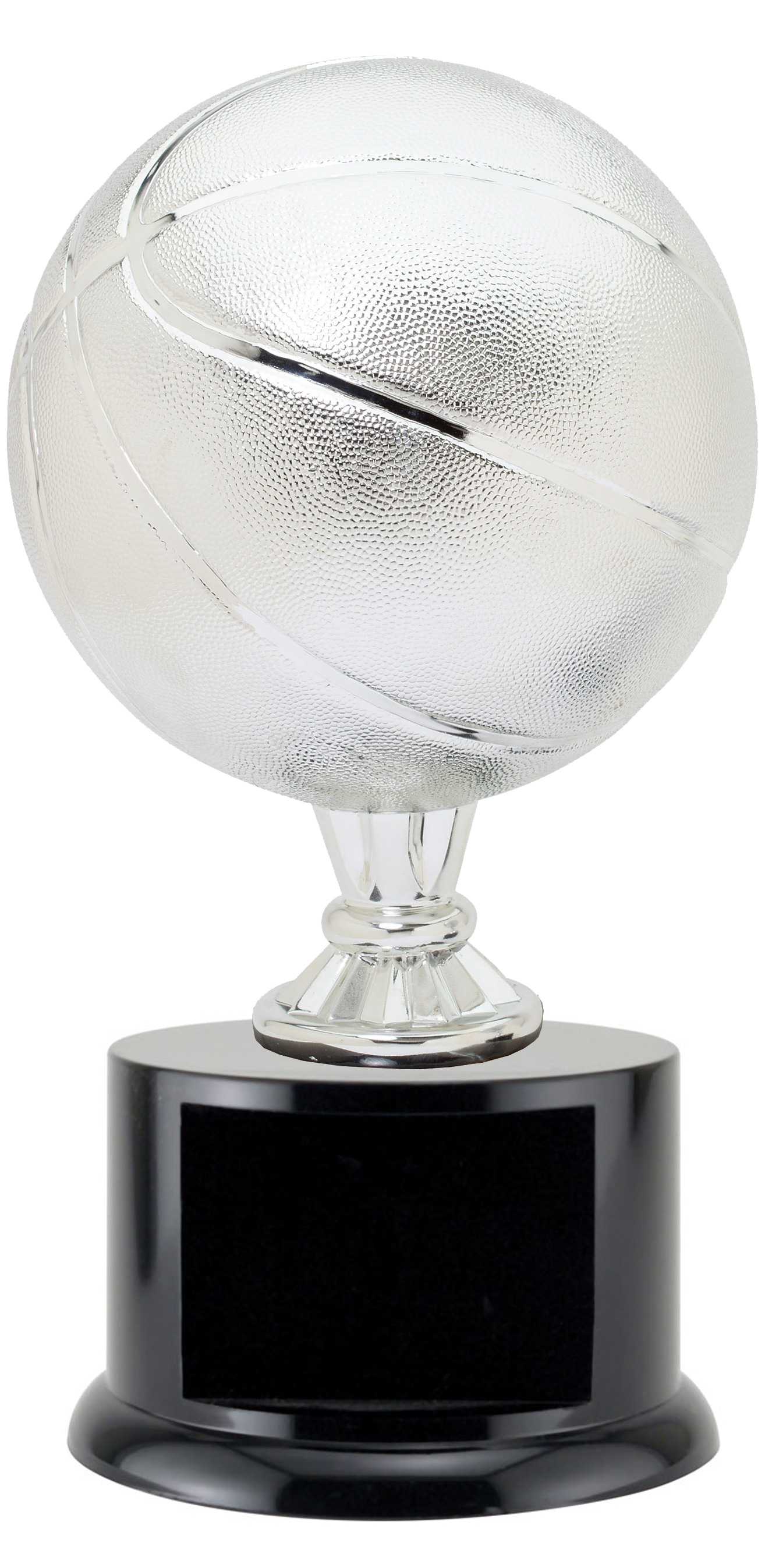 Silver Basketball Game Ball Keeper 15" (Includes Engraving)