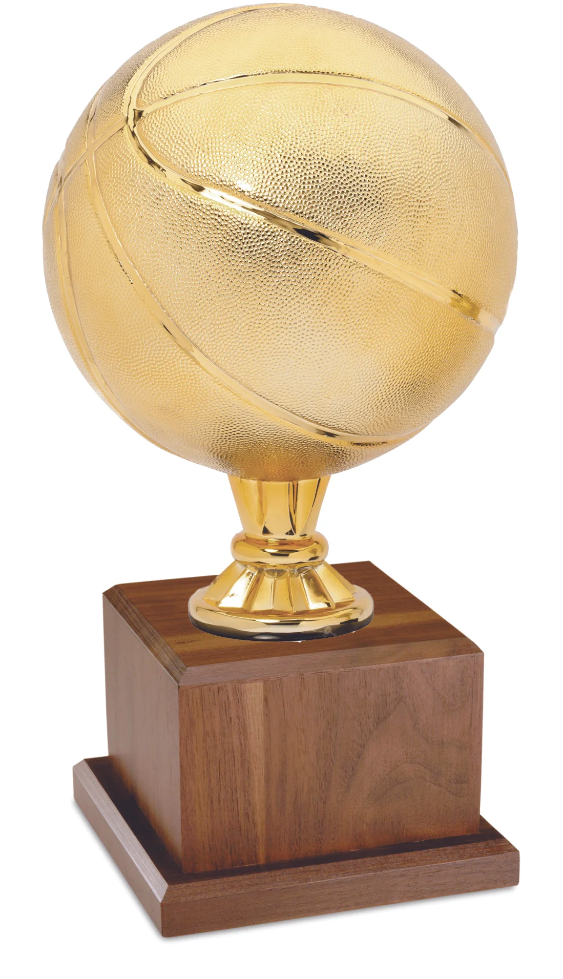 Gold Basketball Game Ball Keeper 16" (Includes Engraving)