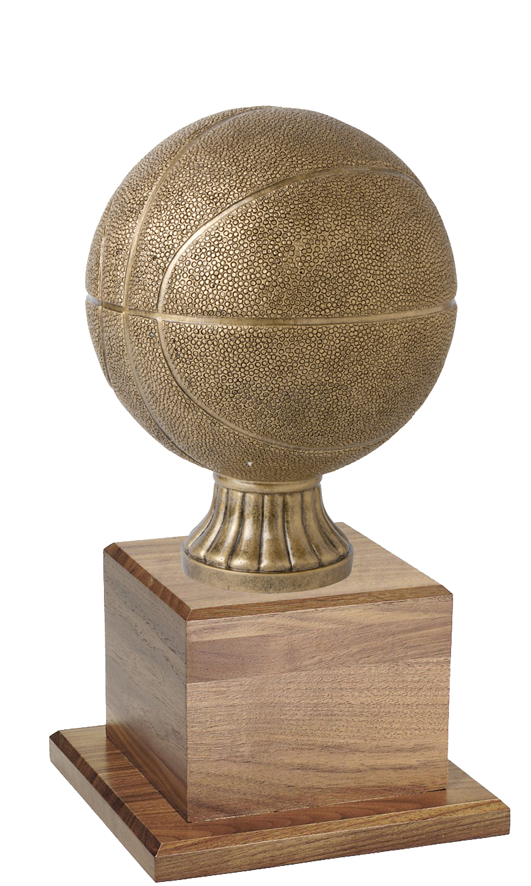 Antique Basketball Game Ball Keeper 16" (Includes Engraving)