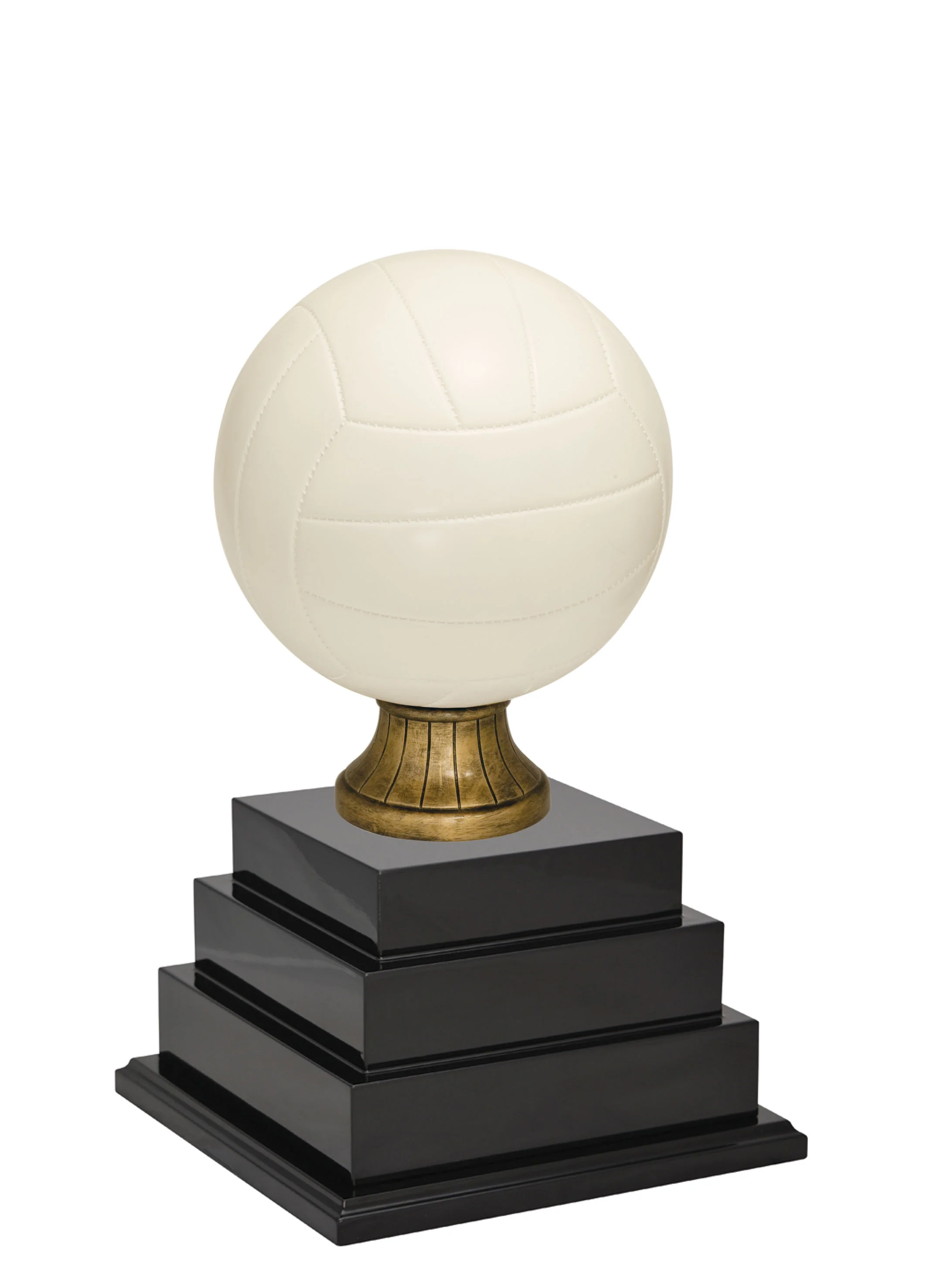 White Volleyball Annual 17.5" (Includes Engraving)