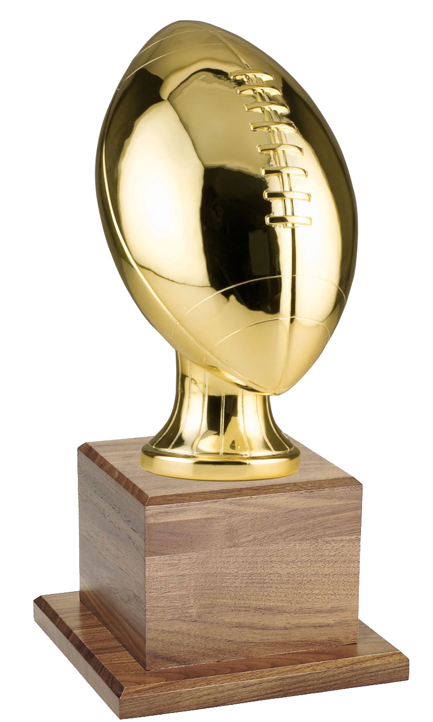 Golden Football Game Ball Keeper 16" (Includes Engraving)