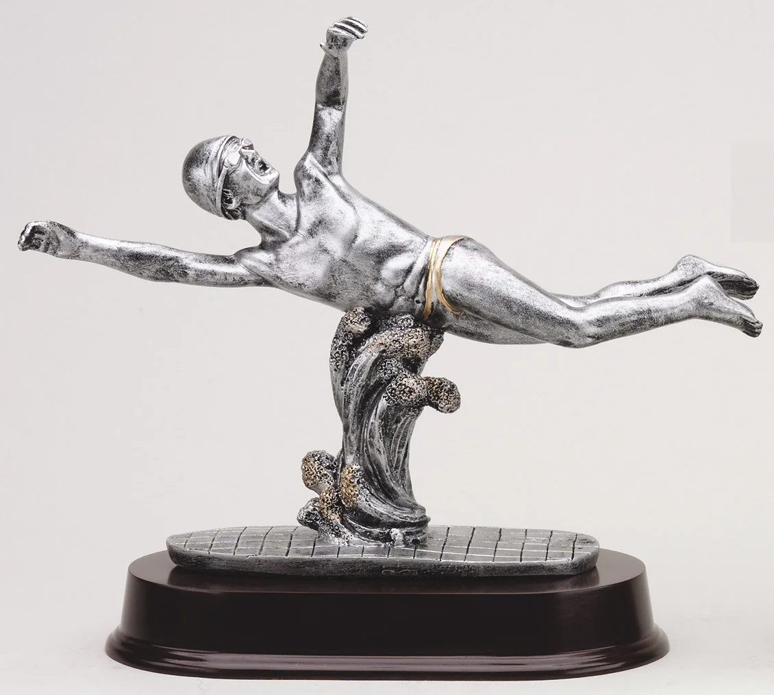 Male Swimmer Trophy 9.5" (Includes Engraving)