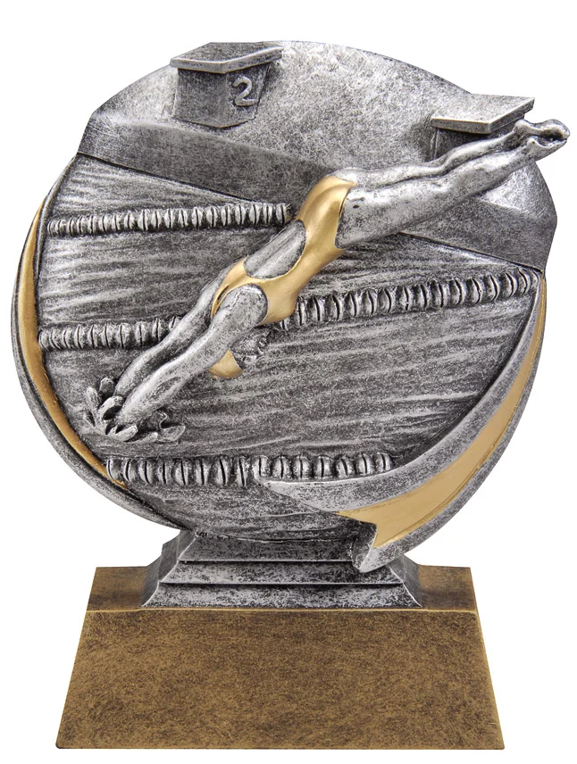 Female Swimmer Motion Extreme Trophy 5" (Includes Engraving)