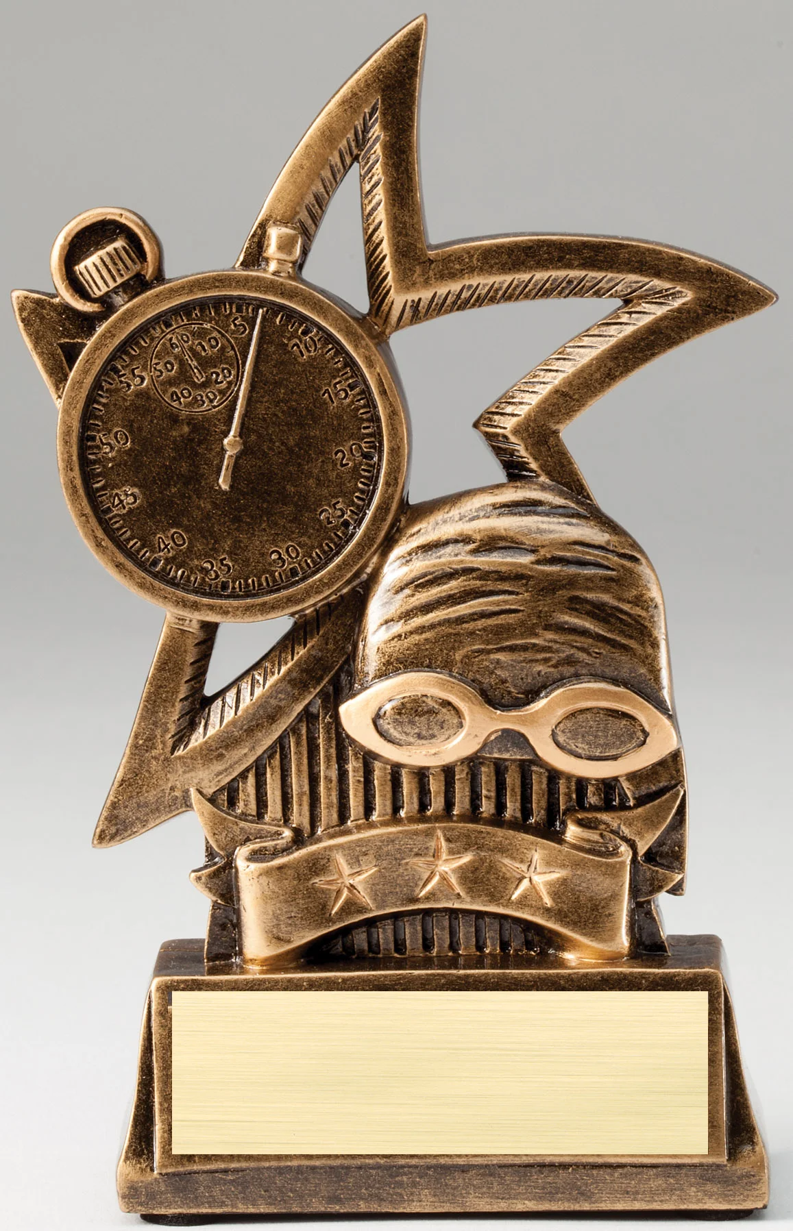 Swimming Trophy Star Series 6" (Includes Engraving)