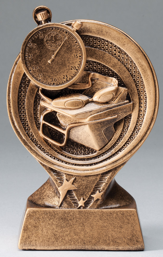 Swimmer Saturn Series 6" Swimming Trophy (Includes Engraving)