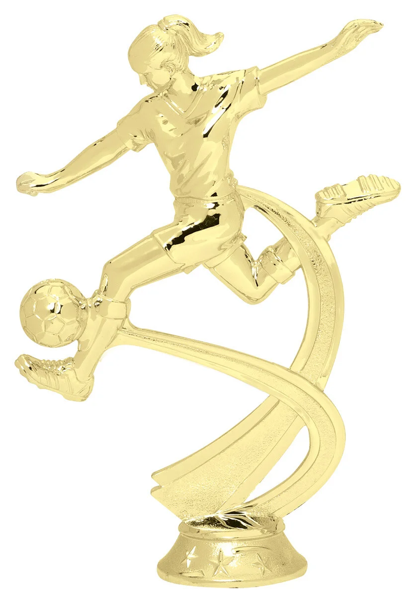 Female Soccer Trophy 7.25" (Includes Engraving)