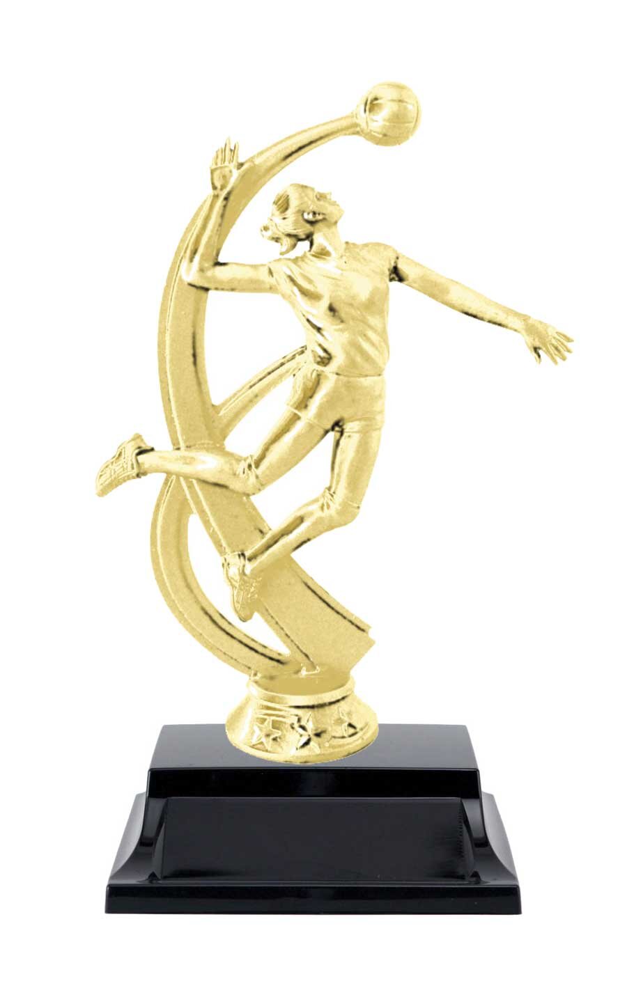 Female Volleyball Trophy 7.5" (Includes Engraving)