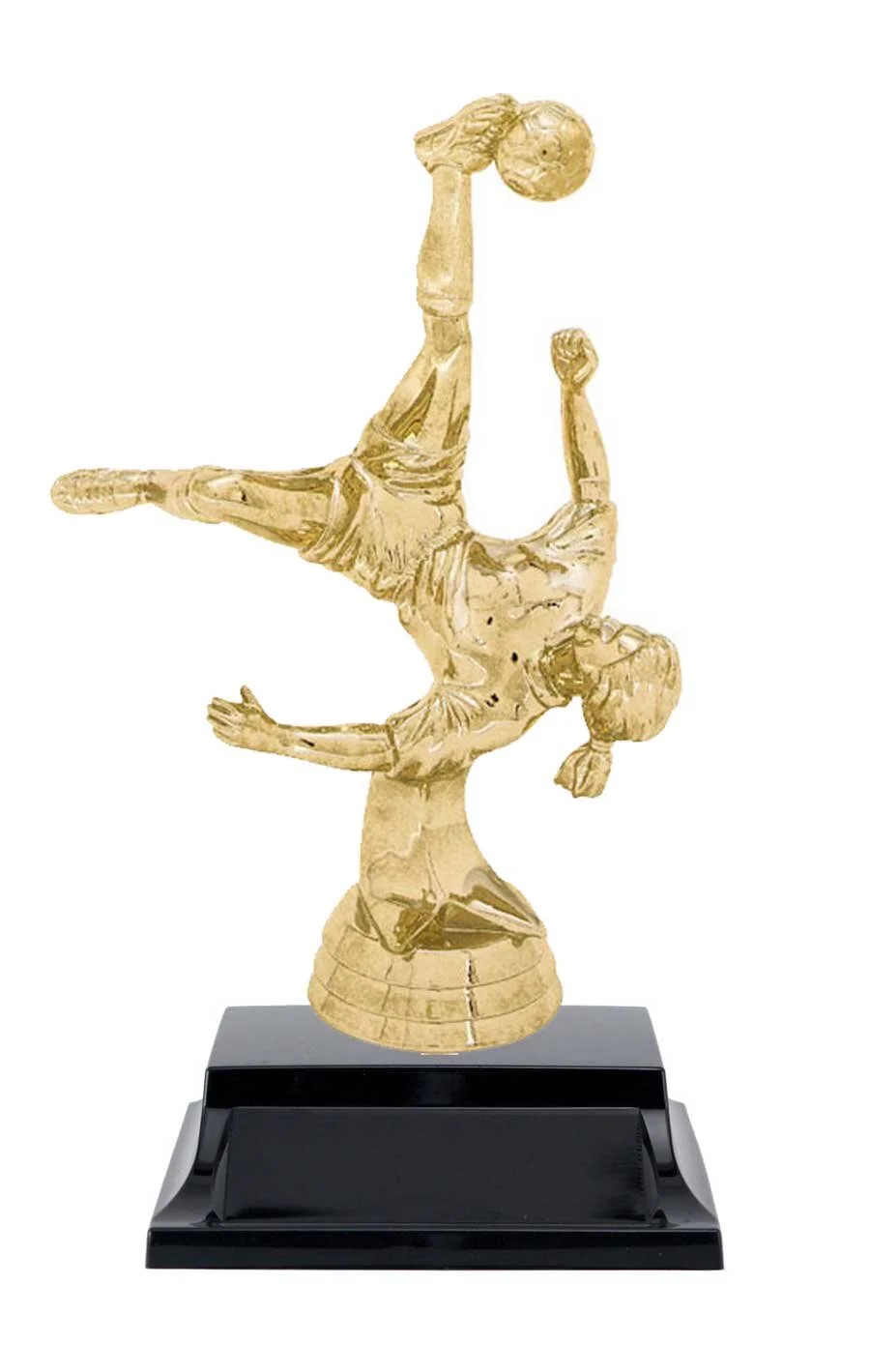 Bicycle Kick Soccer Female Trophy 6.5" (Includes Engraving)