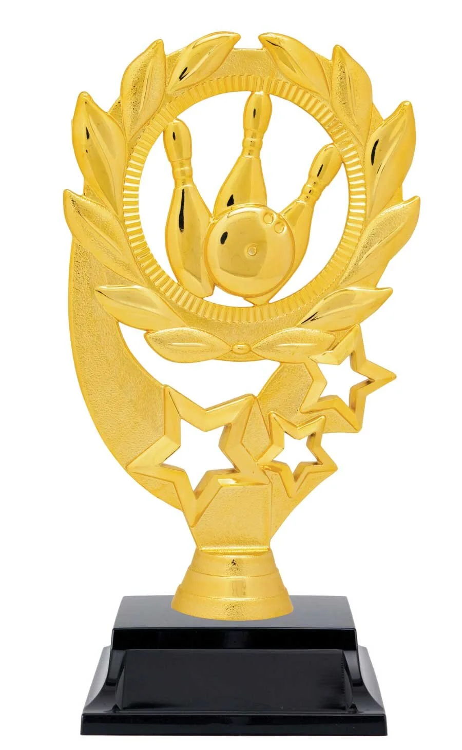 Bowling Sport Wreath Figure Trophy 6.5" (Includes Engraving)