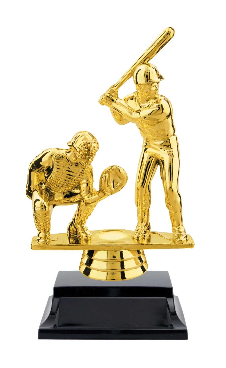 Male Double Baseball Trophy 6" (Includes Engraving)