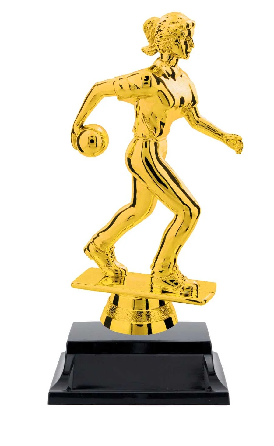 Female Bowler Trophy 6" (Includes Engraving)