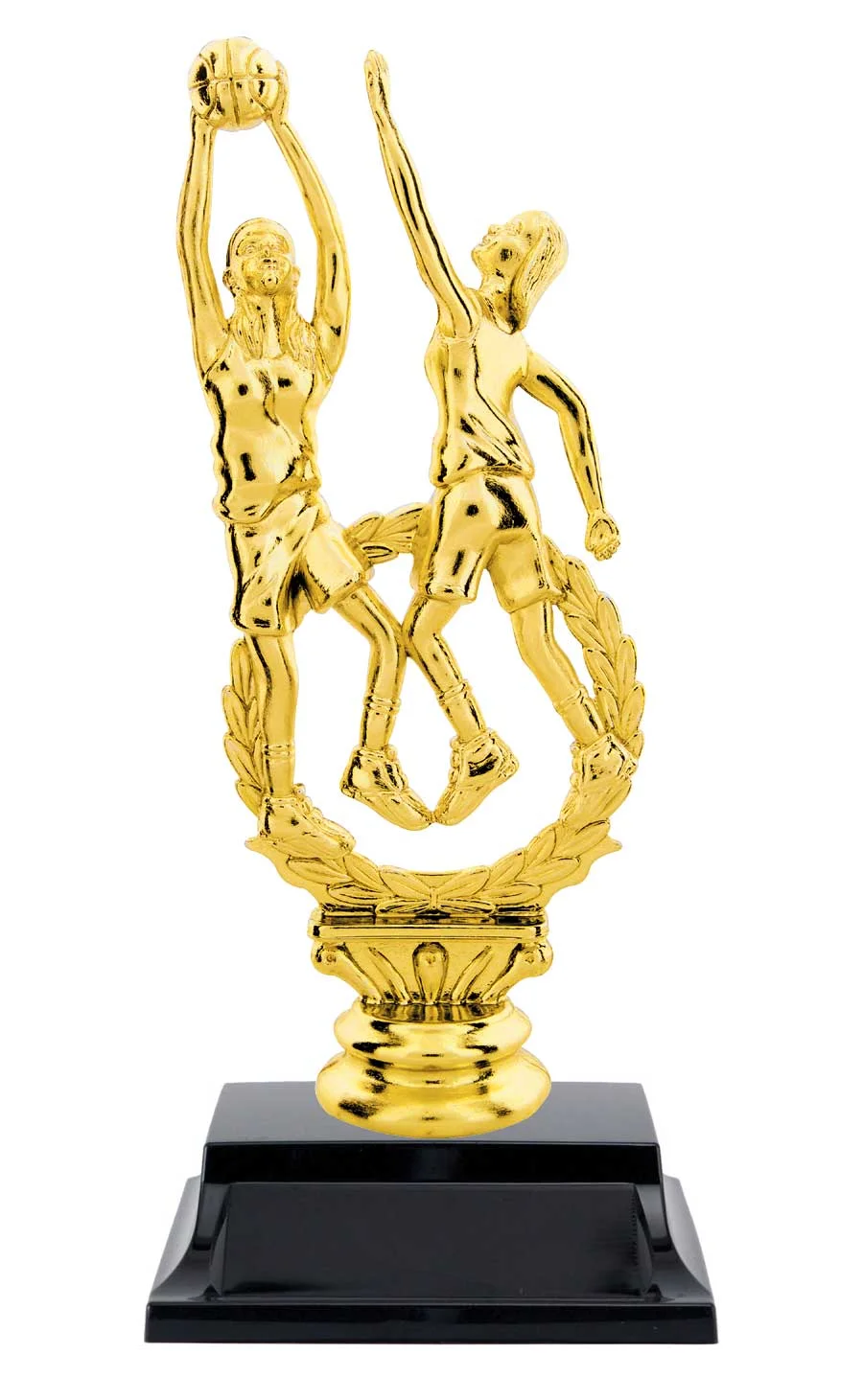 Female Double Basketball Trophy 7. 5" (Includes Engraving)